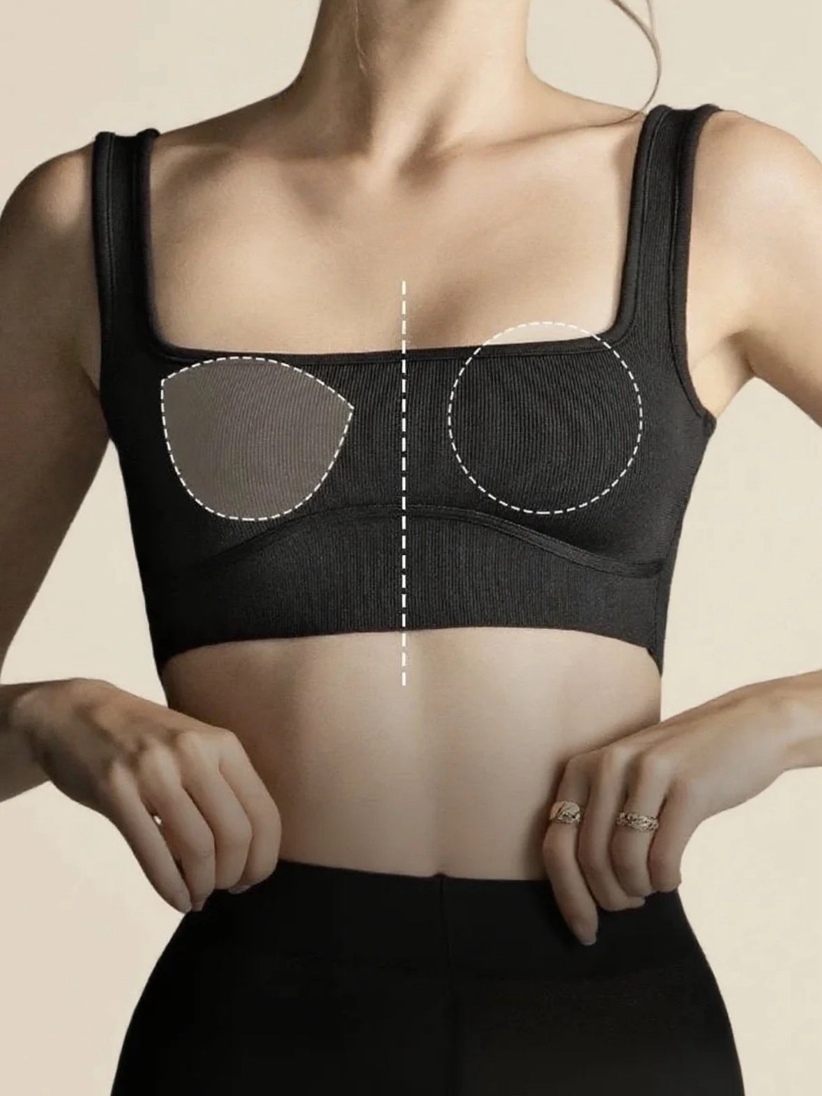 SEMI CIRCLE NIPPLE COVERS VANILJ 10CM MED LIM