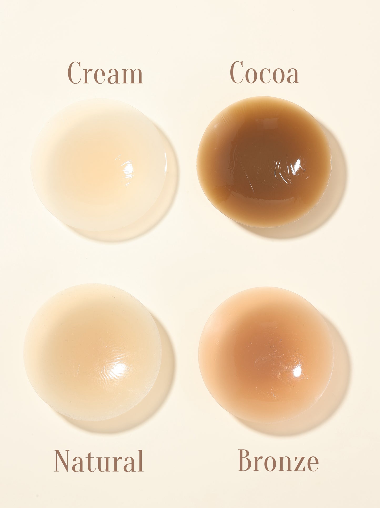 NIPPLE COVERS COCOA 10cm MED LIM