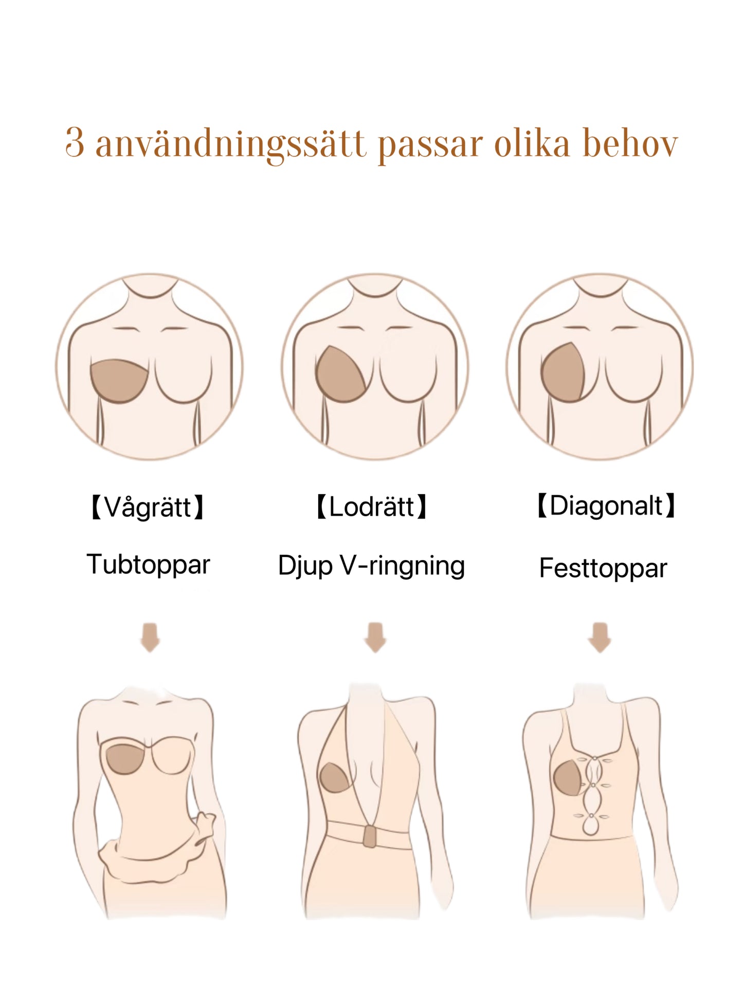 SEMI CIRCLE NIPPLE COVERS VANILJ 10CM MED LIM