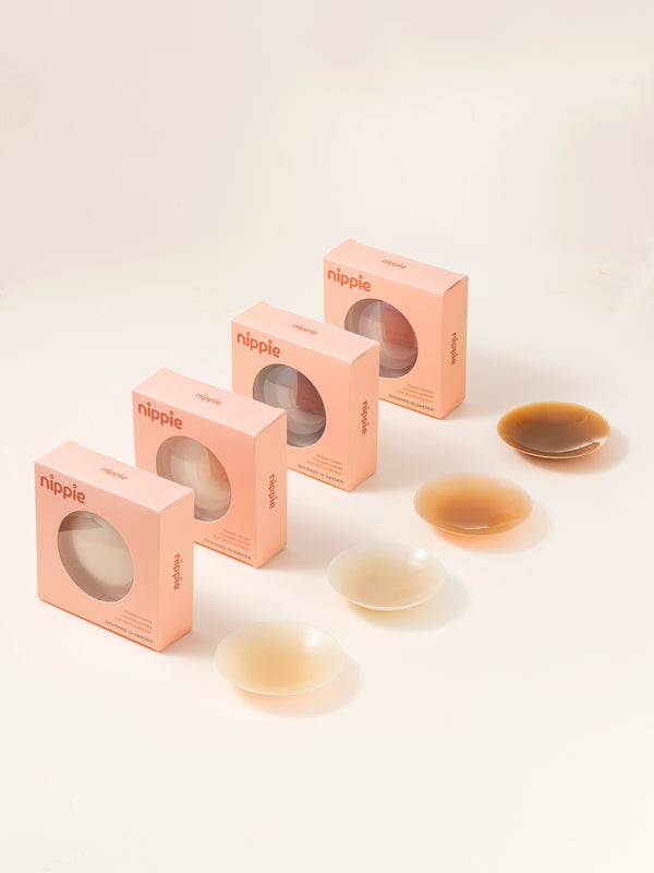 NIPPLE COVERS COCOA 10cm MED LIM