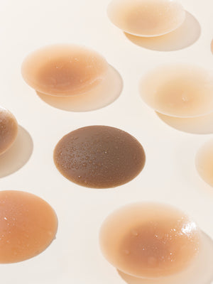 NIPPLE COVERS COCOA 10cm MED LIM