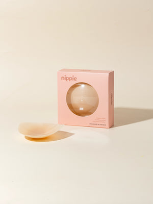 SEMI CIRCLE NIPPLE COVERS VANILJ 10CM MED LIM